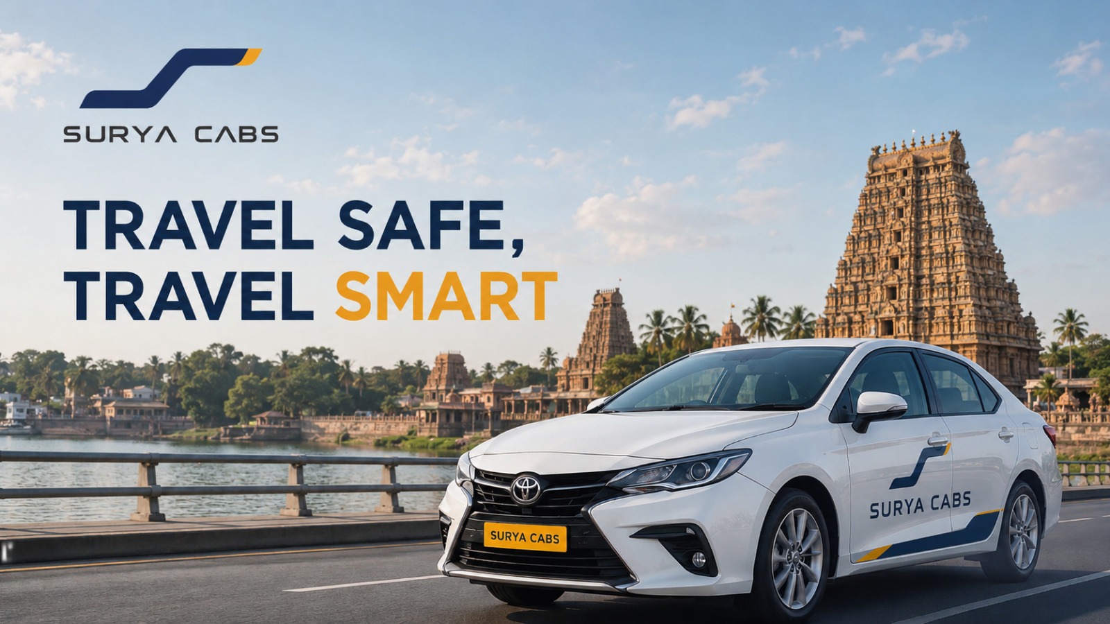 Surya Cabs travel safe, travel smart cab service